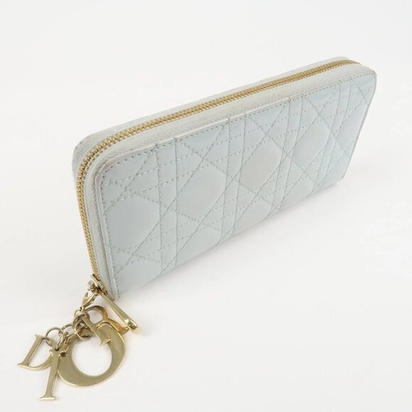 ❤️Authentic Christian Dior Canage Patent Leather Zippy Long Wallet❤️ - Picture 2 of 16